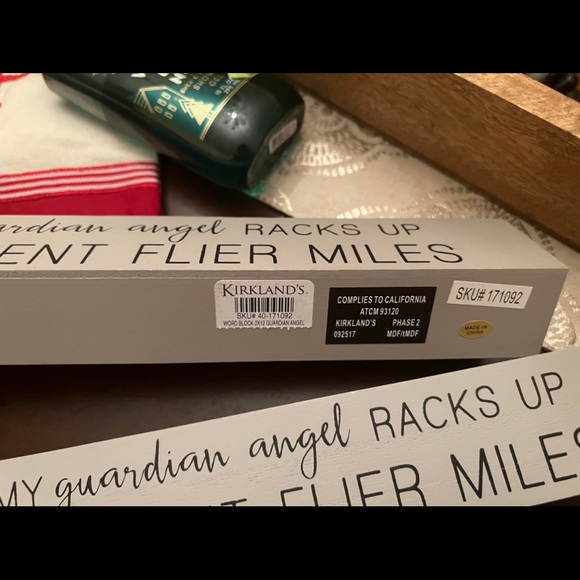 Kirklands decorative block sign- Guardian Angel - Picture 2 of 2